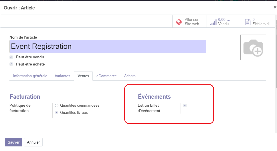 Article évènement Article évènement