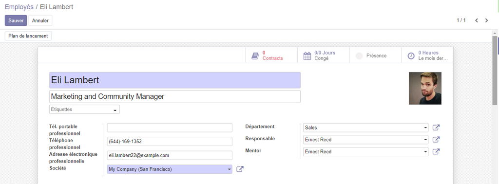 Informations Employé Informations Employé