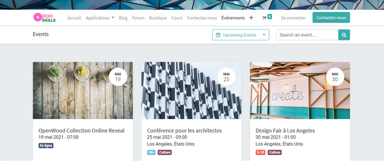 Gestion des évènements Avec Odoo Gestion des évènements Avec Odoo