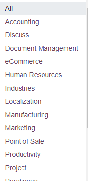 Catégorie Applications Odoo Catégorie Applications Odoo