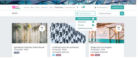 Gestion des évènements avec Odoo Gestion des évènements avec Odoo