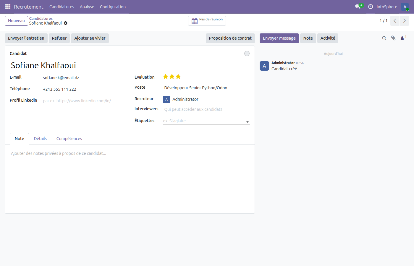 Fiche candidat Sofiane Khalfaoui — Contract Proposal