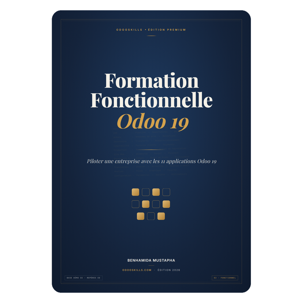 [EBOOK-E2] Formation Fonctionnelle Odoo 19 (ebook)