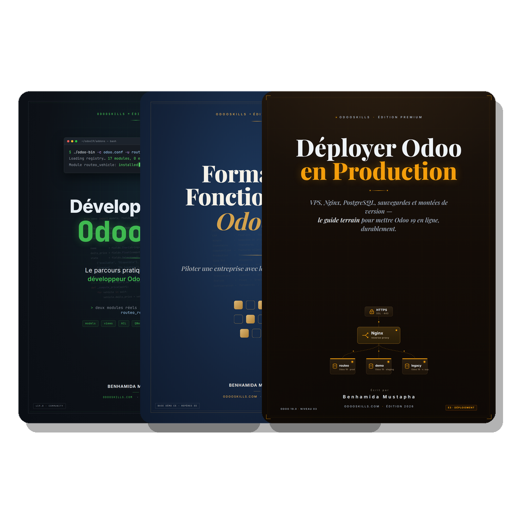 [PACK-TRILOGIE] Trilogie Odoo 19 (3 ebooks)